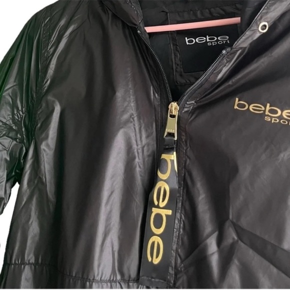 Bebe Sport Black Windbreaker Jacket - Picture 7 of 8